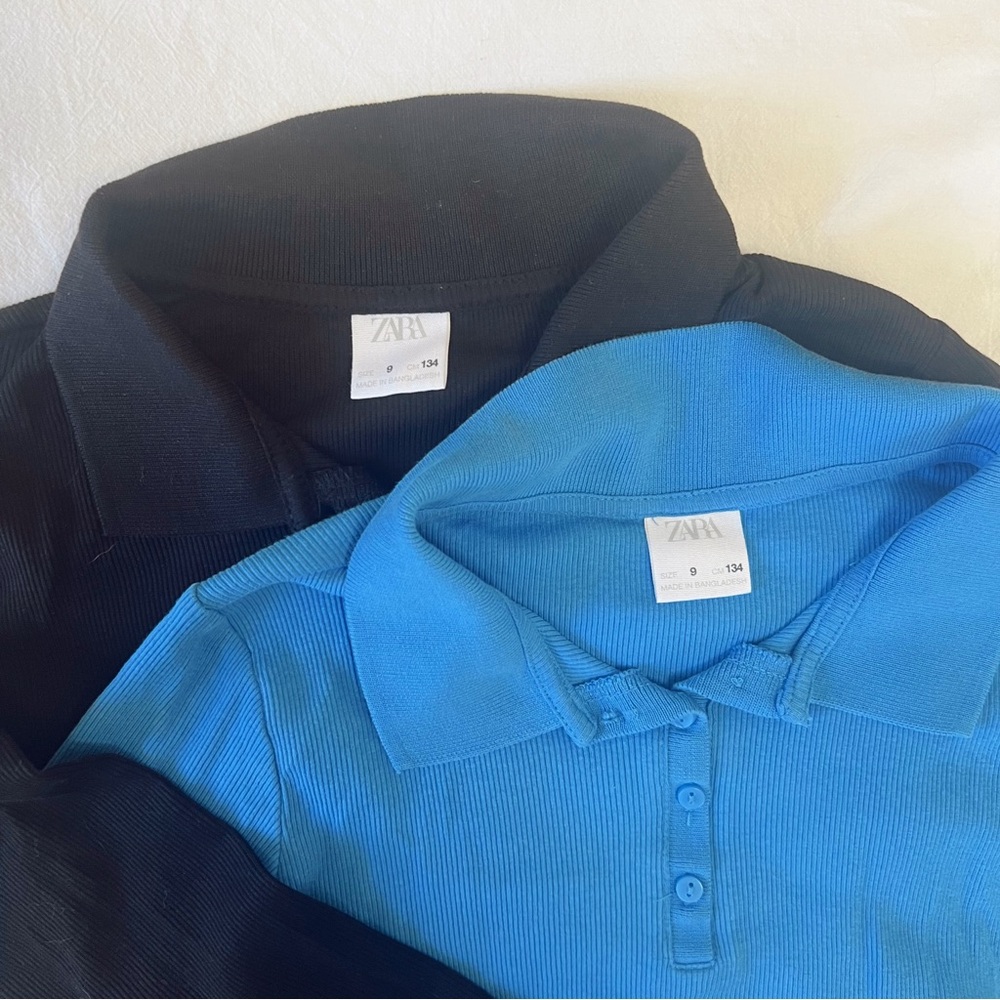 Zara Girls Collared Long Sleeve Henley Bundle‎ - Picture 4 of 4